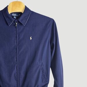 Polo Ralph Lauren Mens Navy Blue Zip Up Jacket‎ Polo Player Logo Size XL